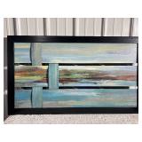 Artwork - 42" Wide x 24" Tall & Plant - 28" Tall