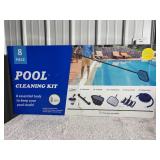 Essential All-Season Professional Grade 8-Piece Pool Cleaning Kit