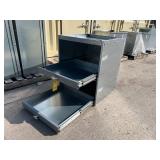 Metal Storage Cabinet With Two Sliding Drawers