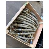 Crate of Industrial Hoses, 1.25-inch Diameter, 200 PSI, 90 Short  26CL