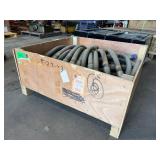 Crate of Industrial Hoses, 1.25-inch Diameter, 200 PSI, 90 Short  26CL
