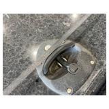 Two Black Granite Utility Boxes With Hinged Lids