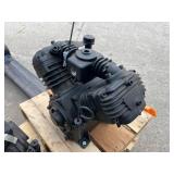 V-Twin Compressor Pump on Wooden Pallet