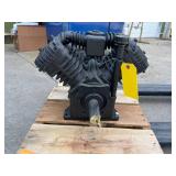 V-Twin Compressor Pump on Wooden Pallet