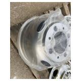 Complete Set of Stainless Steel Wheel Covers with Lug Nut Caps