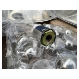 Complete Set of Stainless Steel Wheel Covers with Lug Nut Caps