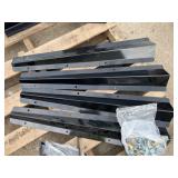Black Steel Brackets with Hardware Set