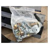 Black Steel Brackets with Hardware Set