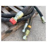 Hydraulic Hoses with SAE 100R4 Labeling and Fittings