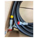 3 Short Hydraulic Hoses with Fittings