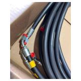 3 Hydraulic Hoses, .5Inch, 5000 PSI, Flame Resistant, Type B