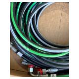 Assorted hydraulic hoses