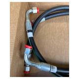 Two Hydraulic Hoses Assemblies
