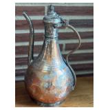 SR - Vintage Turkish Copper Pitcher and Basin Set