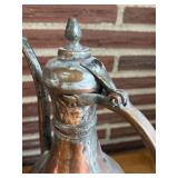 SR - Vintage Turkish Copper Pitcher and Basin Set
