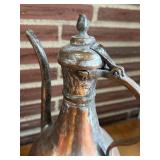 SR - Vintage Turkish Copper Pitcher and Basin Set
