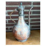 SR - Vintage Turkish Copper Pitcher and Basin Set