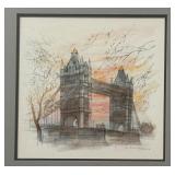 SR - Pair of Framed 1976 Mads Stage London Prints