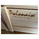 K - Polonaise Russian Collection Hand-Blown Glass Ornaments in Wood Box, Set of 5, Made in Poland