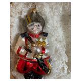 K - Polonaise Russian Collection Hand-Blown Glass Ornaments in Wood Box, Set of 5, Made in Poland