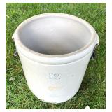 Red Wing 12 Gallon Stoneware Crock with Handles