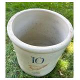 Vintage Red Wing Union Stoneware 10 Gallon Crock with Wing Mark