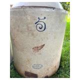 Set of 3 Red Wing Stoneware Crock Jugs 3, 4, and 5 Gallon Vintage