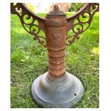 Vintage Cast Iron Industrial Table Base with Ornate Detailing