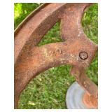 Vintage Cast Iron Industrial Table Base with Ornate Detailing
