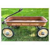 Vintage Super Valu-Flyer Metal Pull Wagon