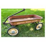 Vintage Super Valu-Flyer Metal Pull Wagon