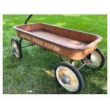 Vintage Super Valu-Flyer Metal Pull Wagon