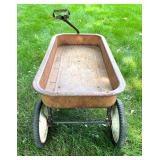 Vintage Super Valu-Flyer Metal Pull Wagon