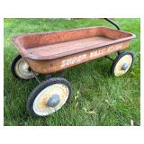 Vintage Super Valu-Flyer Metal Pull Wagon