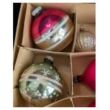 Assorted Vintage Glass and Plastic Christmas Ornaments