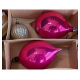 Assorted Vintage Glass and Plastic Christmas Ornaments