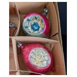 Assorted Vintage Glass and Plastic Christmas Ornaments