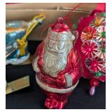 Assorted Vintage Glass and Plastic Christmas Ornaments