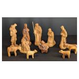 DR- Carved Wood Nativity Set