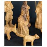 DR- Carved Wood Nativity Set