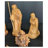 DR- Carved Wood Nativity Set