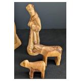 DR- Carved Wood Nativity Set