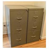 Pair of Steelcase Metal File Cabinets