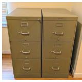 Pair of Steelcase Metal File Cabinets