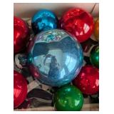 Colorful Vintage Glass Christmas Ornaments