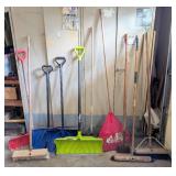 Assorted Shovels and Yard Tools