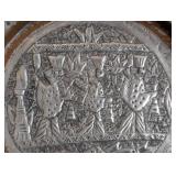 Pair of Persian Copper and Tin Hanging Wall Plates