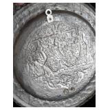 Pair of Persian Copper and Tin Hanging Wall Plates