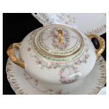 Assorted Vintage Painted Porcelain Dishes