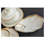 Assorted Vintage Painted Porcelain Dishes